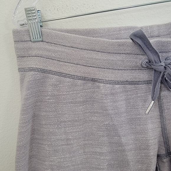 Lululemon Capri Drawstring Sz‎ 10 Tea Lounge Crop Commuter Denim White Fossil - Picture 10 of 16